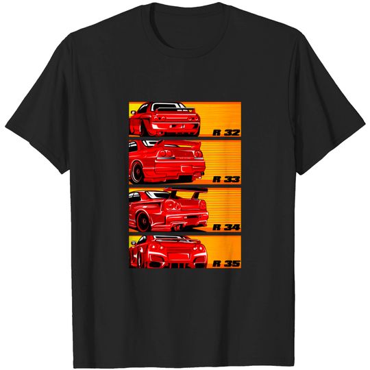 Discover GTR Booty Compilation - Automotive - T-Shirt