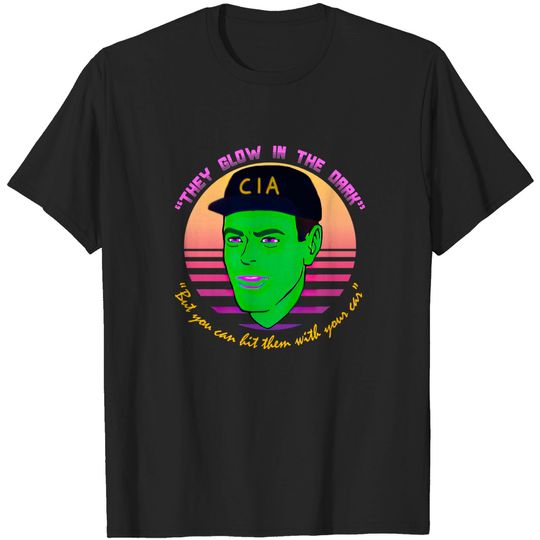 Discover They Glow In The Dark - CIA, Undercover, Terry Davis, Meme - Undercover Cop Meme - T-Shirt
