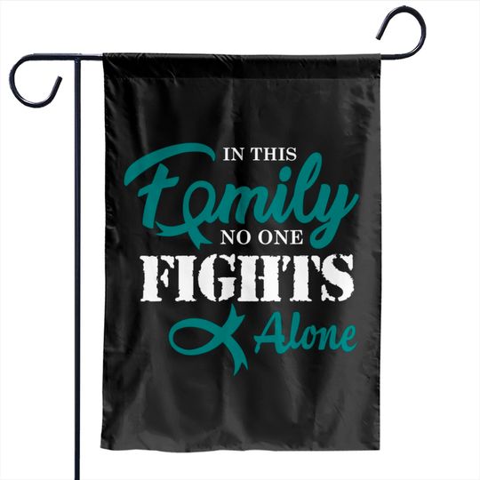 Discover Ovarian Cancer Fight Cancer Ribbon Garden Flags