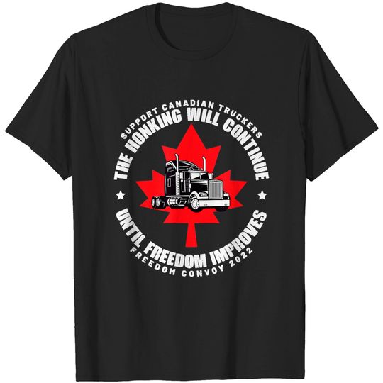 Discover Freedom Convoy 2022 - Truck Driver Support Truckers T-Shirt