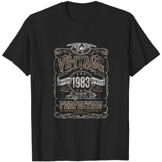 Discover 40th Birthday Shirts for Men - Vintage 1983 Aged to Perfection 40th Birthday
