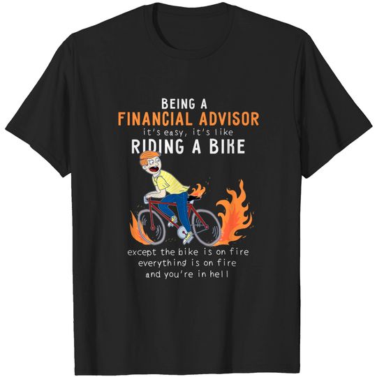 Discover Financial Advisor Like Riding Bike Cyclist Premium T-Shirt