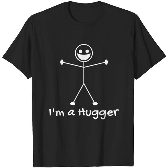 Discover I'm a Hugger T-Shirt | Hugging Stick Figure Shirt
