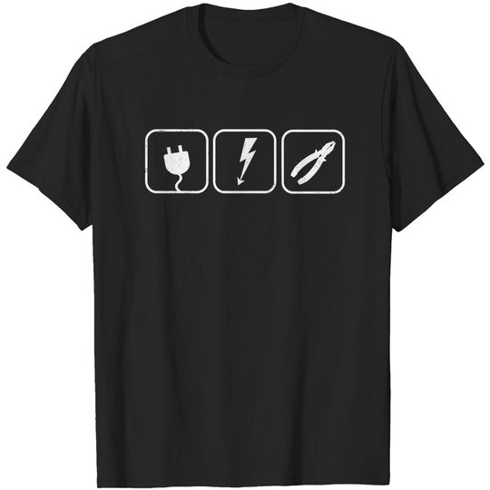 Discover Electronic Electric electrician Ac Workshop Craftsman Dc Gift - Electrician - T-Shirt
