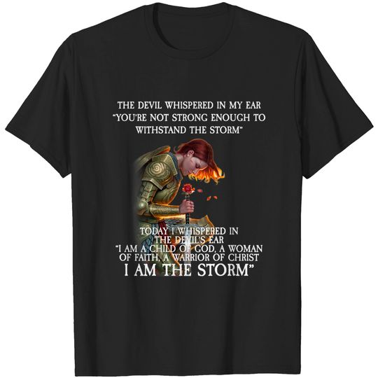 Discover I Am A Child Of God A Woman Of Faith T-shirt DESIGN on BACK