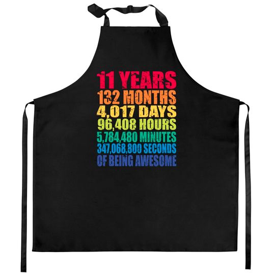 Discover 11th Birthday, For Kids, Boys & Girls, Cool 11 Years Old Pullover Kitchen Aprons