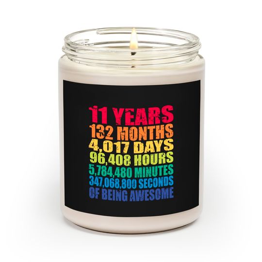 Discover 11th Birthday, For Kids, Boys & Girls, Cool 11 Years Old Pullover Scented Candles