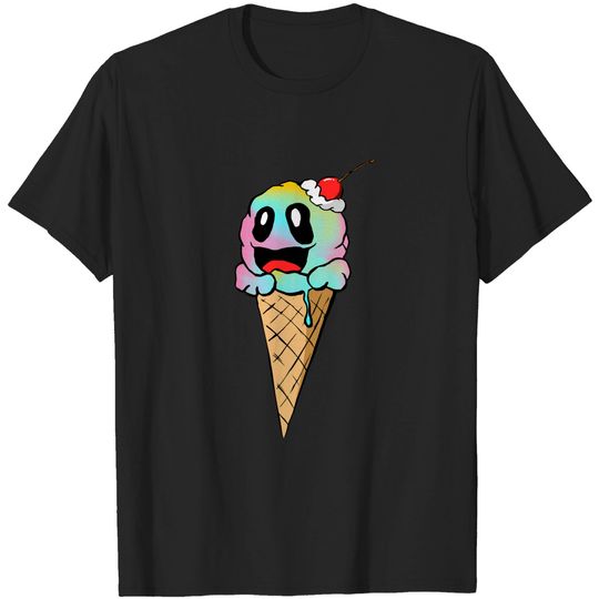 Discover Ice Cream Kaiju (Cone, Rainbow) - Ice Cream - T-Shirt