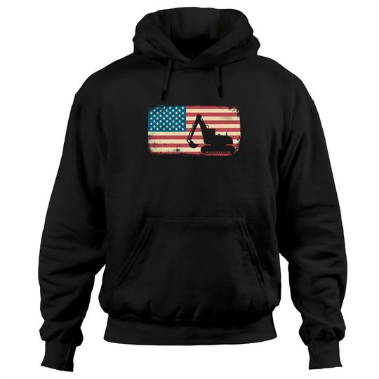 Discover Truck Driver American Flag Hoodie