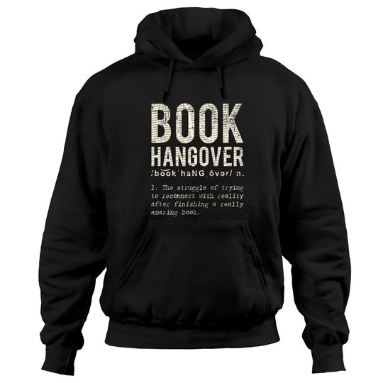 Discover Book Hangover for Book Lovers Hoodie