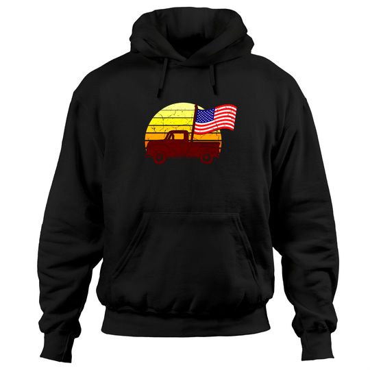 Discover Truck Driver American Flag Hoodie