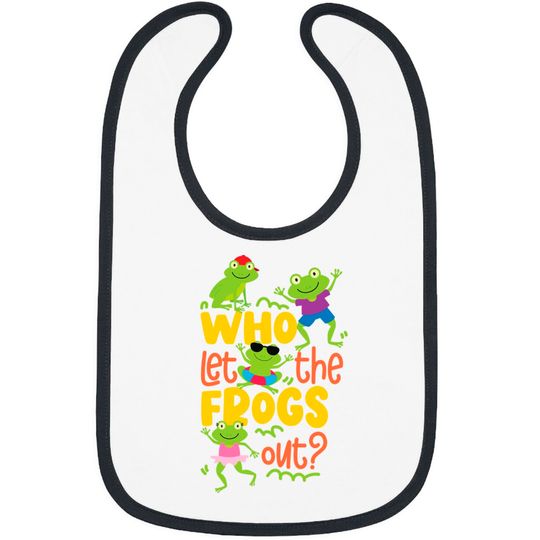Discover Who Let The Frogs Out Pullover Bibs