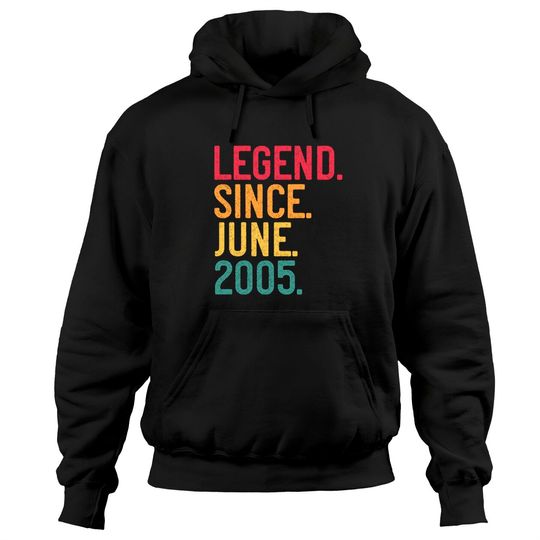 Discover Legend Since June 2005 16th Birthday Vintage Pullover Hoodie