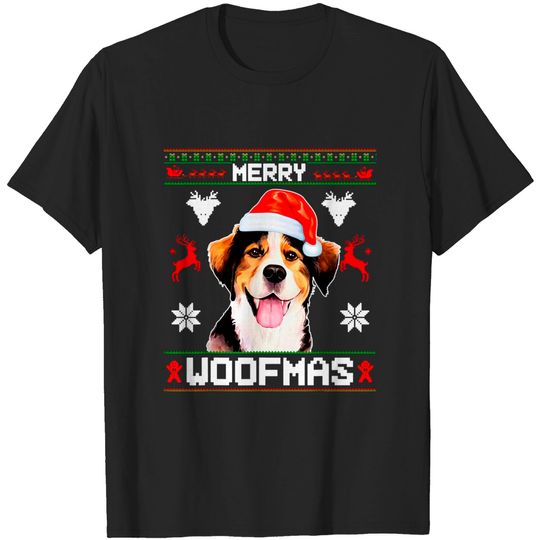 Discover Merry Woofmas Dog Xmas Gifts Woman Christmas T-Shirt