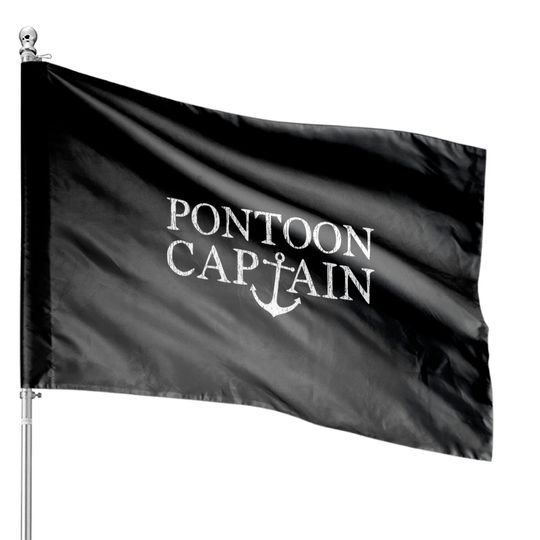 Discover Pontoon Captain Nautical Anchor House Flags