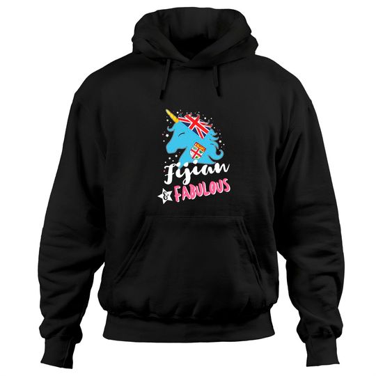 Discover Fijian Unicorn Fiji Flag Pullover Hoodie