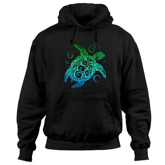 Discover Watercolor Turtle  Hoodie Sea Turtle Hawaiian Honu