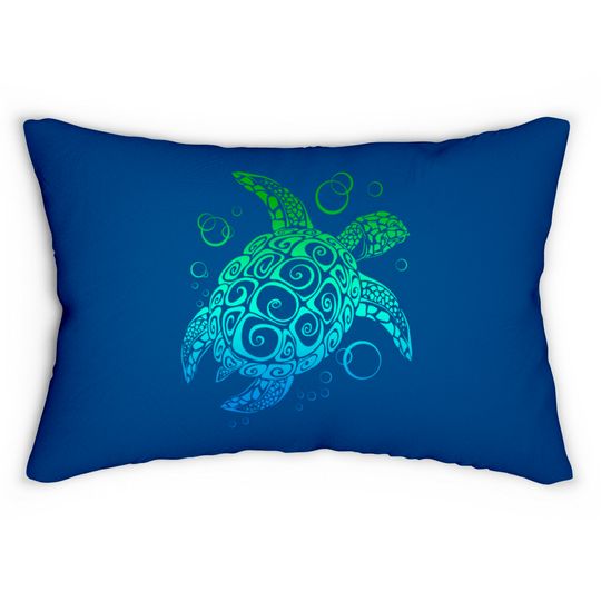 Discover Watercolor Turtle  Lumbar Pillows Sea Turtle Hawaiian Honu