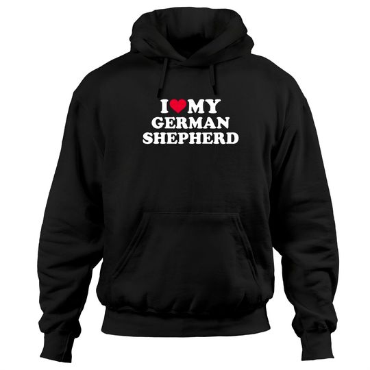 Discover I Love My German Shepherd Dog Pullover Hoodie