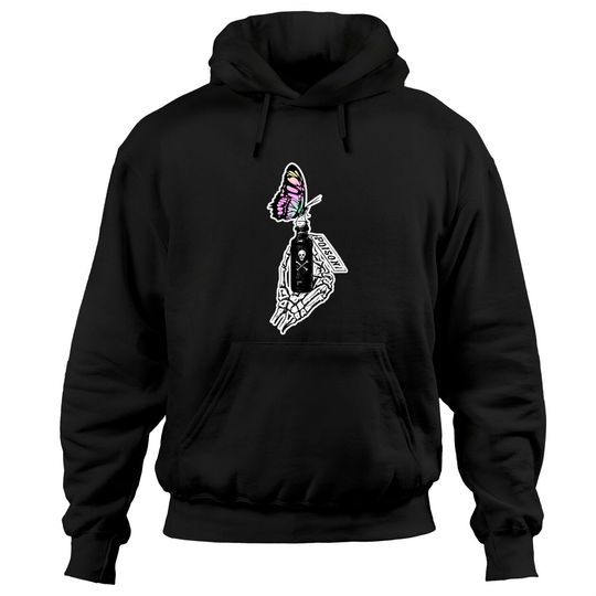 Discover Poison Bottle Hoodie Goth Pastel Butterfly, Poison-Bottle Design