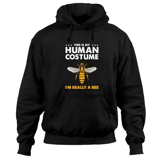 Discover This Is My Human Costume Bee Beekeeper Pullover Hoodie