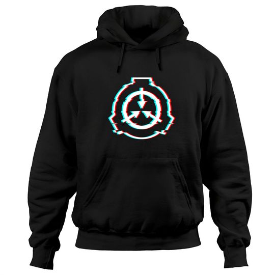 Discover Thaumiel SCP Hoodie SCP Foundation Logo Emblem Glitch Effect