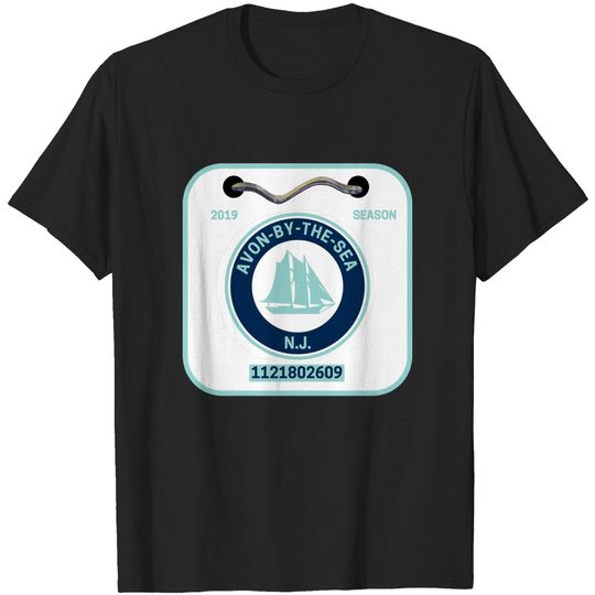 Discover Avon By The Sea New Jersey Beach Badge - Avon By The Sea New Jersey - T-Shirt
