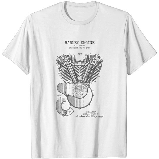 Discover HARLEY ENGINE - Harley Engine - T-Shirt