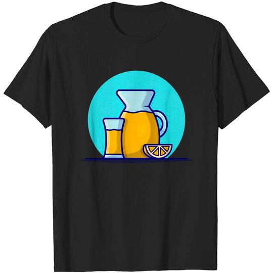 Discover Orange Juice Cartoon Vector Icon Illustration (2) - Juice - T-Shirt
