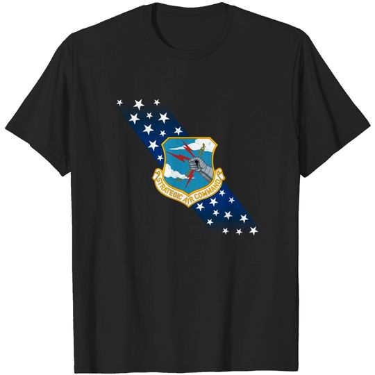 Discover Strategic Air Command Crest and Banner - Usaf - T-Shirt