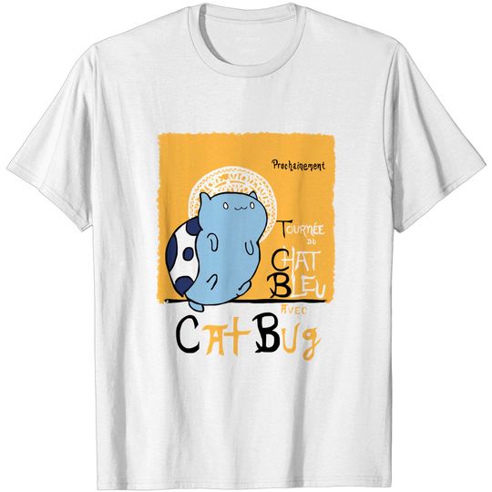 Discover Blue cat - Black cat - T -shirt