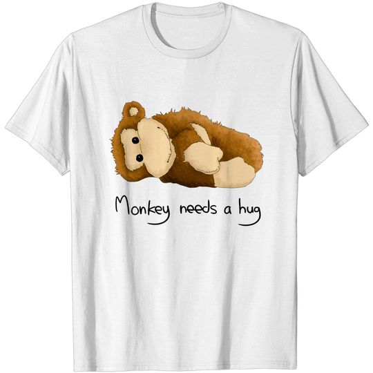 Discover Monkey needs a hug - Black Mirror - T-Shirt
