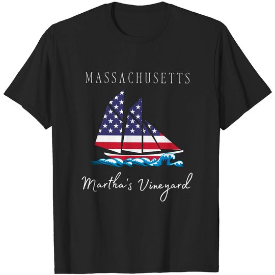 Discover Sail Martha's Vineyard - Marthas Vineyard - T-Shirt