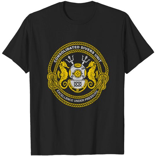 Discover US Navy Deep Sea Diver Consolidated Divers Unit - Us Navy Deep Sea Diver - T-Shirt
