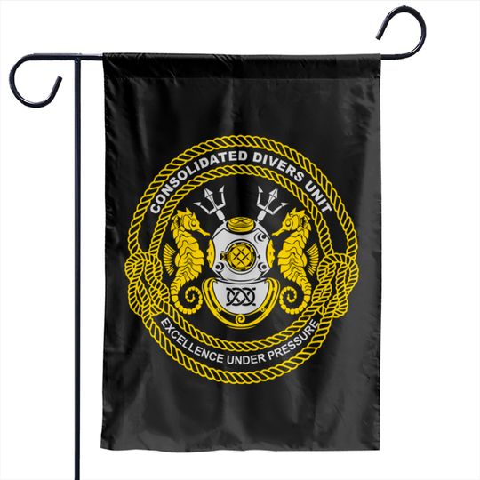 Discover US Navy Deep Sea Diver Consolidated Divers Unit - Us Navy Deep Sea Diver - Garden Flags