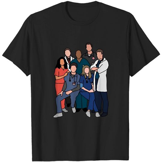 Discover The Sacred Heart Crew - Scrubs - T-Shirt