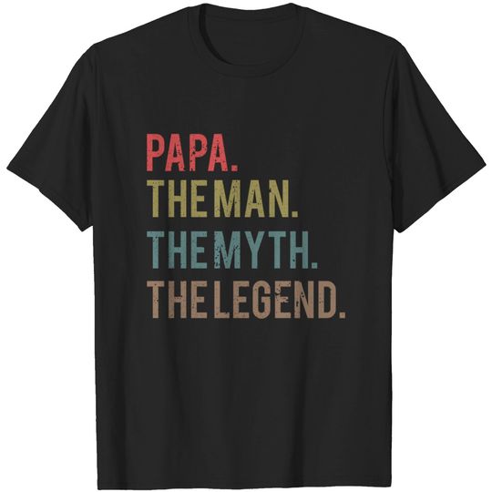 Discover Papa The Man, The Myth, The Legend Men's T-Shirt