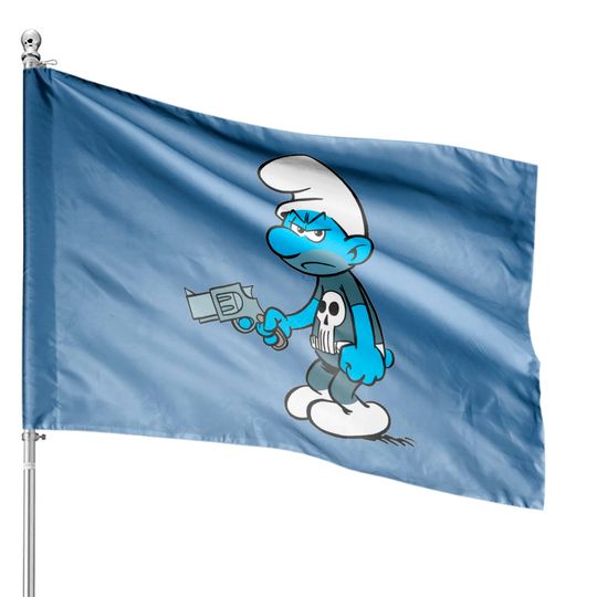 Discover Punishing Smurf - Smurf - House Flags