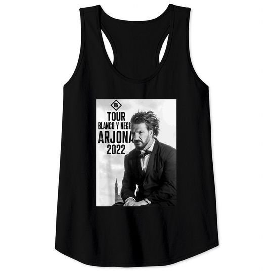 Discover Ricardo Arjona White and Black Tour Tank Tops