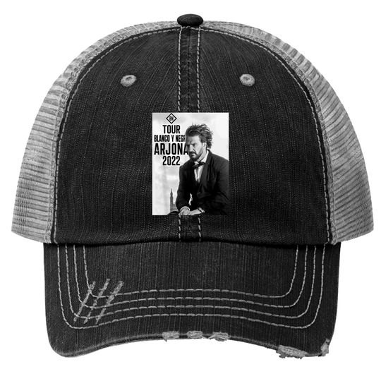 Discover Ricardo Arjona Blancos y Negro Tour Trucker Hats