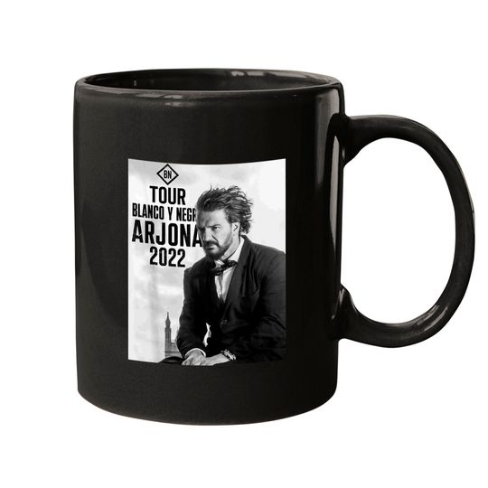 Discover Ricardo Arjona White and Black Tour Mugs