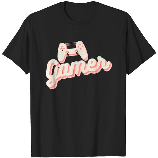 Discover gamer quote for gamers a controller of the ps4 - Vintage Gaming Controller Funny Gamer - T-Shirt