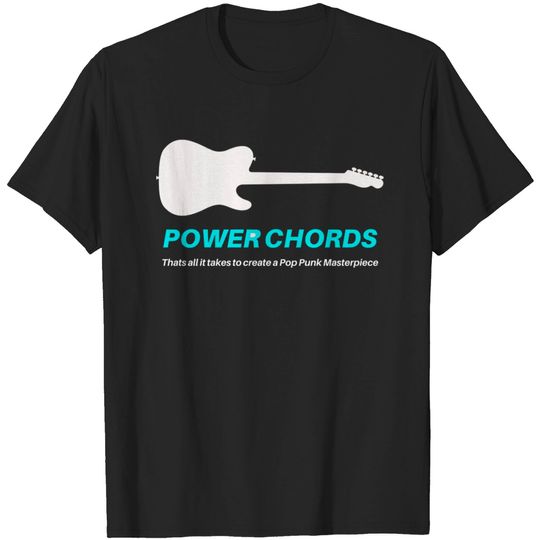 Discover POP PUNK POWER CHORDS - Power Chords - T-Shirt