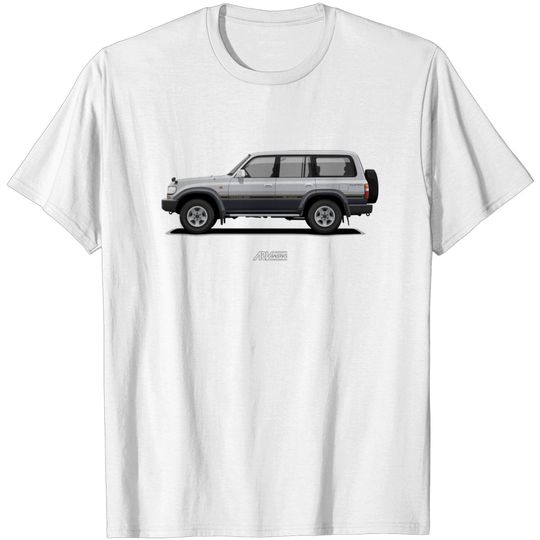 Discover Toyota Land Cruiser 80 VX Limited Silver-Grey - Land Cruiser - T-Shirt