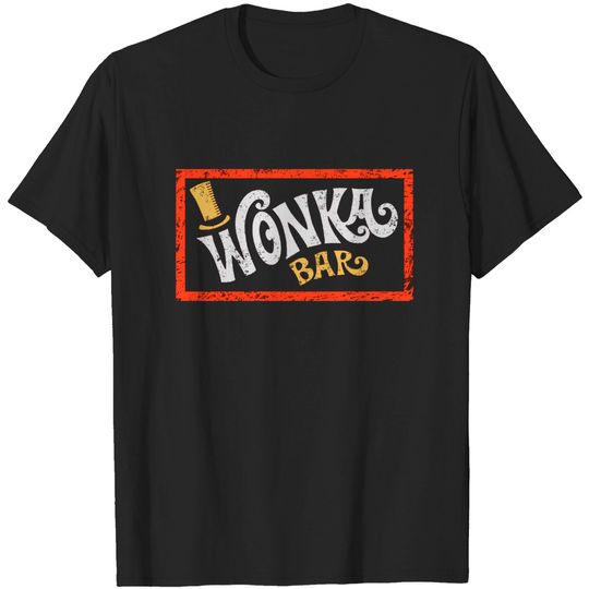 Discover Willy Wonka Wonka Bar Graphic Design T-Shirt