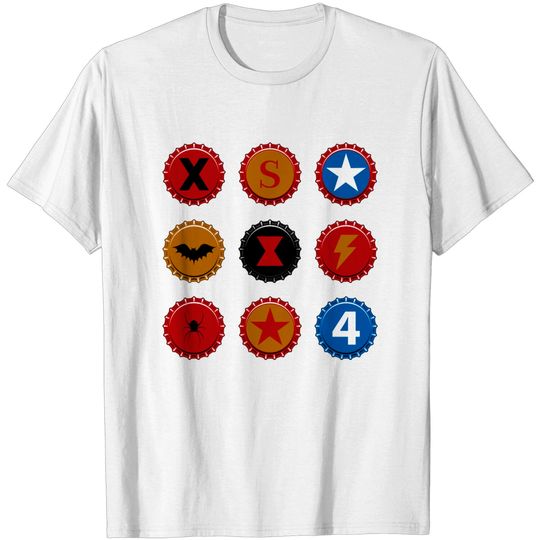 Discover Bottle Cap Heroes - Comic Books - T-Shirt