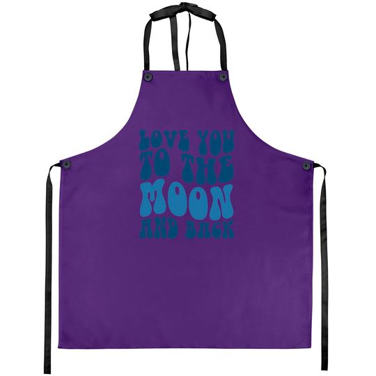 Discover Love You Moon Aprons