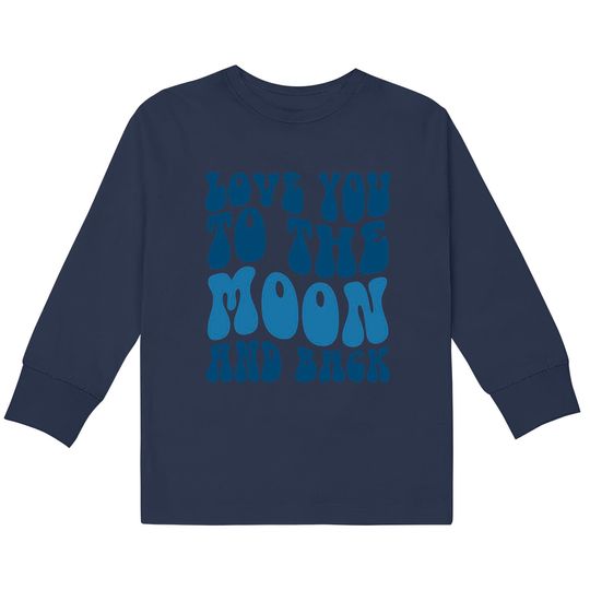 Discover Love You Moon Kids Long Sleeve T-Shirts