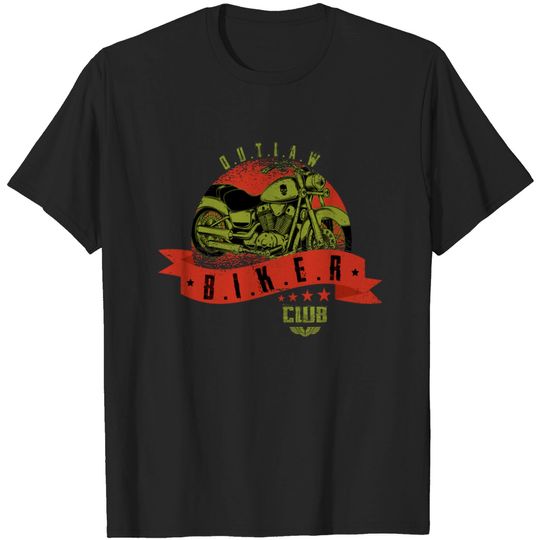 Discover Outlaw Biker Club - Biker Club - T-Shirt