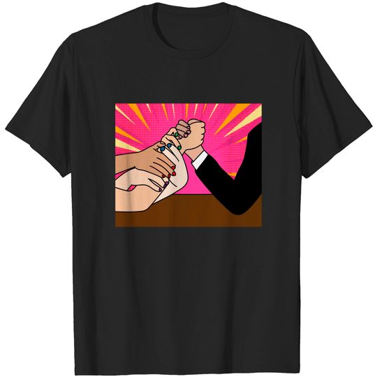 Discover Funny Colorful Arm Wrestling - Biceps - T-Shirt